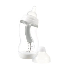 Антиколікова пляшечка із силіконовою соскою та ручками 310 мл Difrax S-bottle Wide XL