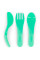 Набір столових приборів Twistshake Pastel Green (ложка+виделка+ніж)