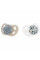 Пустышка силиконовая Twistshake Pastel Grey White (2шт) 0-6 мес