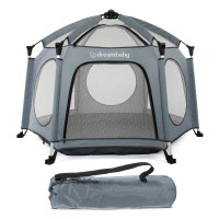 Манеж дитячий DreamBaby Adventure Blue/Grey