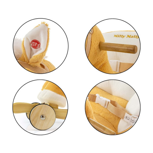 Коник-гойдалка з коліщатками Milly Mally Polly Light Brown