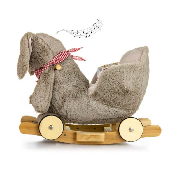 Гойдалка з коліщатками Milly Mally Polly Plus Grey Bunny