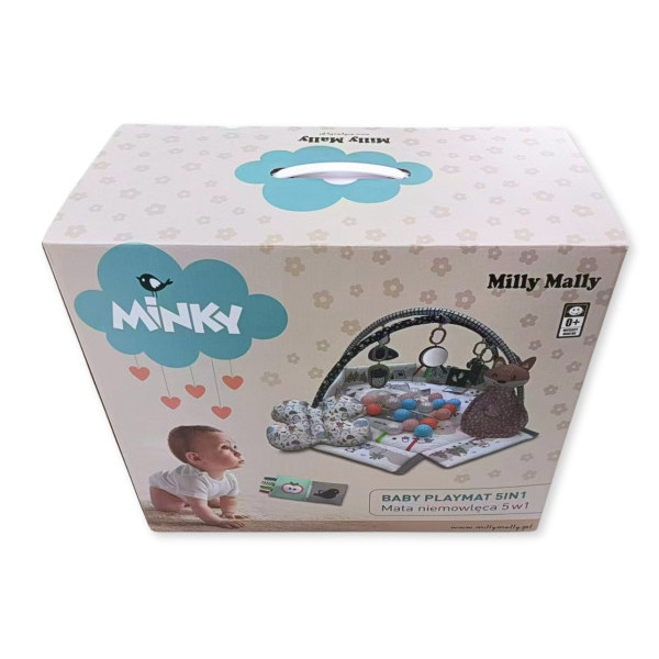 Розвиваючий килимок 5в1 Milly Mally Minky