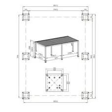 Пергола терасна пристінна Gutroof Premium 3x6