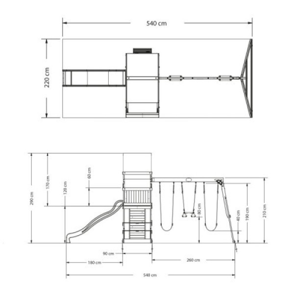 Деревянная детская площадка Step2 Backyard Discovery Belmont 6в1 B2001039