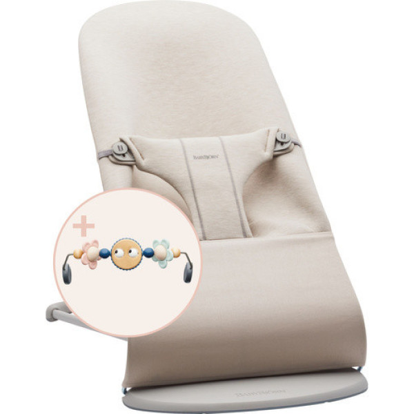 Шезлонг BabyBjorn Bliss 3D JERSEY + іграшка