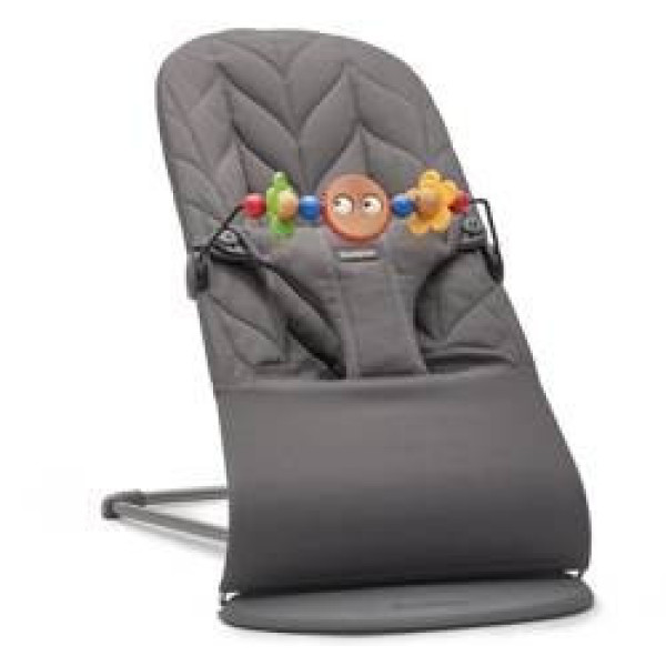 Шезлонг BabyBjorn BLISS COTTON Petal Quilt + іграшка