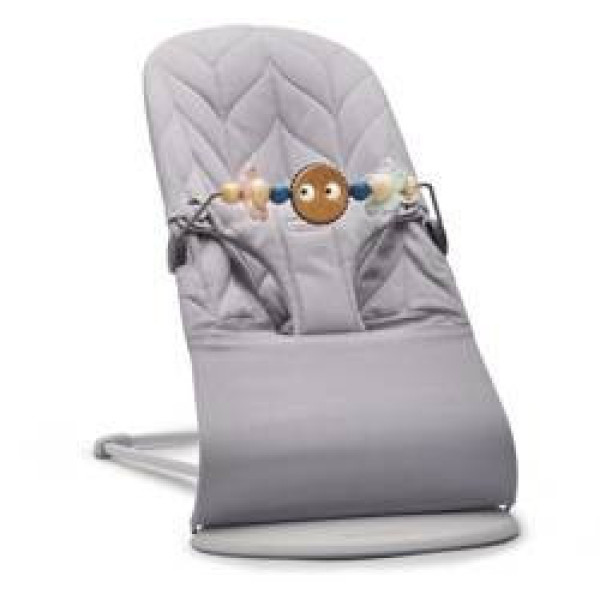 Шезлонг BabyBjorn BLISS COTTON Petal Quilt + іграшка