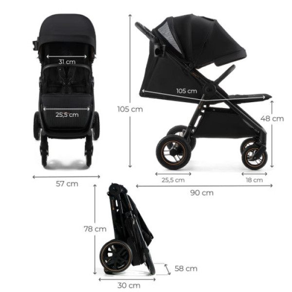 Прогулянкова коляска Kinderkraft Mitzy Air