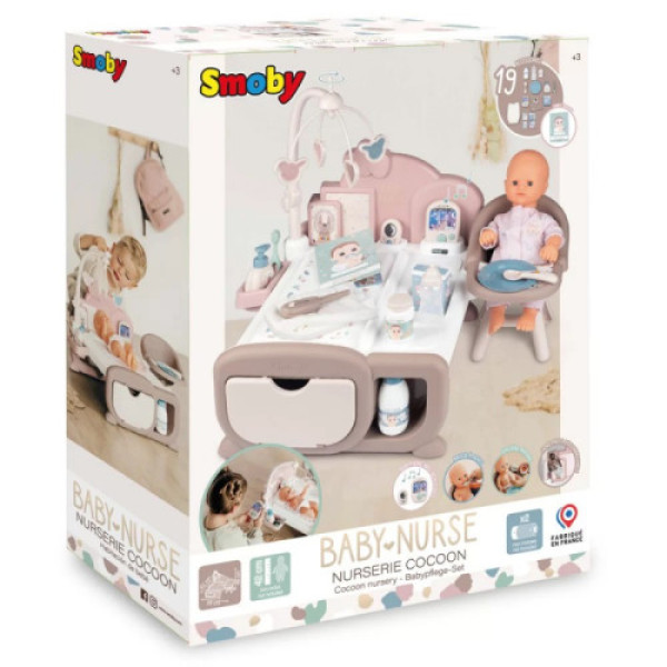 Детский электронный набор Smoby по уходу за куклой +19акс. 220379
