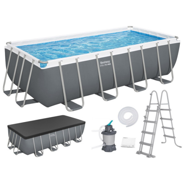 Каркасний басейн Bestway 488x244x122cm 9в1 56671