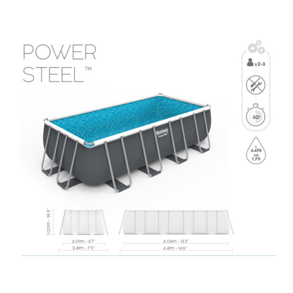 Каркасний басейн Bestway 404x201x100cm 10w1 56442
