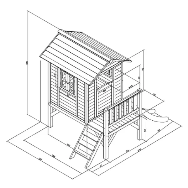 Детский домик AXI Lodge XL C050.002.81