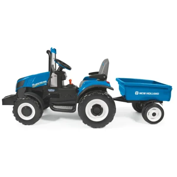 Дитячий Електротрактор Peg-Perego New Holland T8 з прицепом