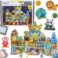 Магнитный конструктор 3D Woopie 124эл.