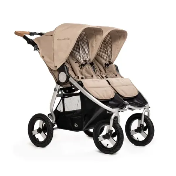 Коляска 2в1 для двійні Bumbleride Indie Twin Sand