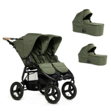 Коляска 2в1 для двійні Bumbleride Indie Twin Olive