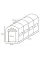 Садова теплиця-парник 18m2 Cultivo 3x6x2 ( 1 двері)