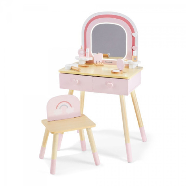 Дитячий туалетний столик Mamabrum з табуретом і LED підсвічуванням MAM273 VANITY TABLE