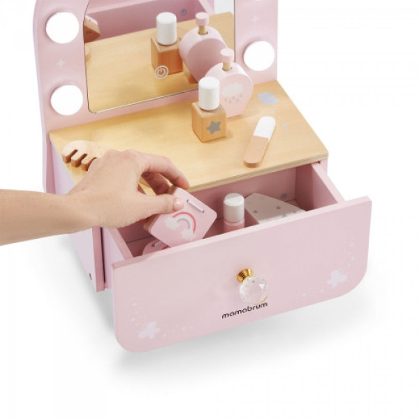Дерев'яний міні-туалетний столик Mamabrum LED підсвічуванням MAM272 VANITY TABLE