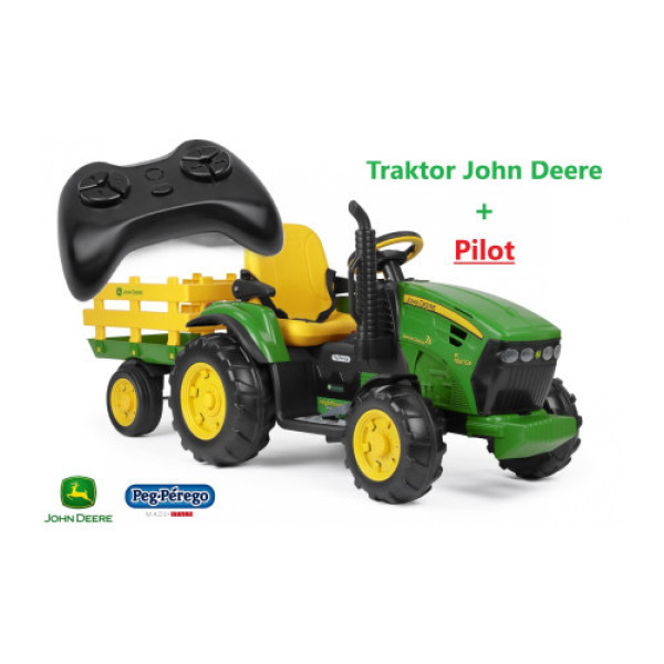 Електротрактор Peg-Perego John Deere Ground Force + пульт керування