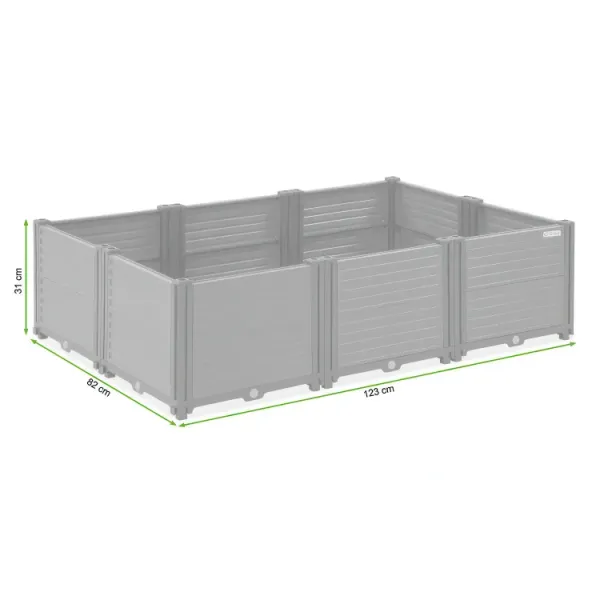 Підвищена клумба - грядка Cultivo TERRA CUBE M 123x82x31cm 005441