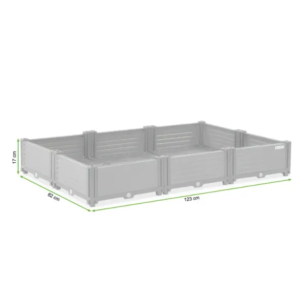 Підвищена клумба - грядка Cultivo   GROW CUBE XL 123x82x17cm 005434