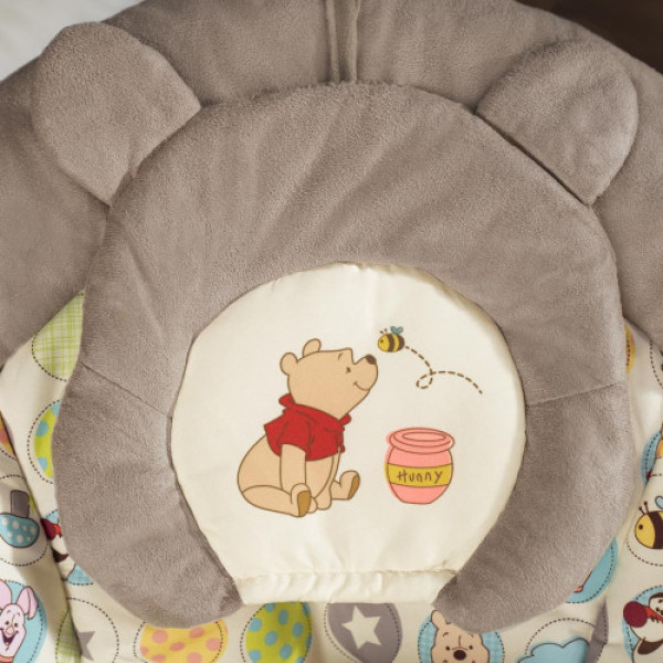 Шезлонг - гойдалка BRIGHT STARTS Winnie The Pooh Dots & Hunny Pots Bouncer