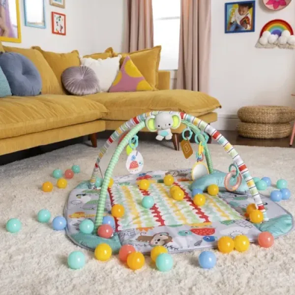 Развивающий коврик с шариками BRIGHT STARTS Your Way Ball Play Totally Tropical