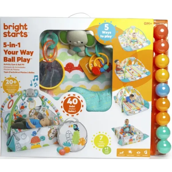Развивающий коврик с шариками BRIGHT STARTS Your Way Ball Play Totally Tropical
