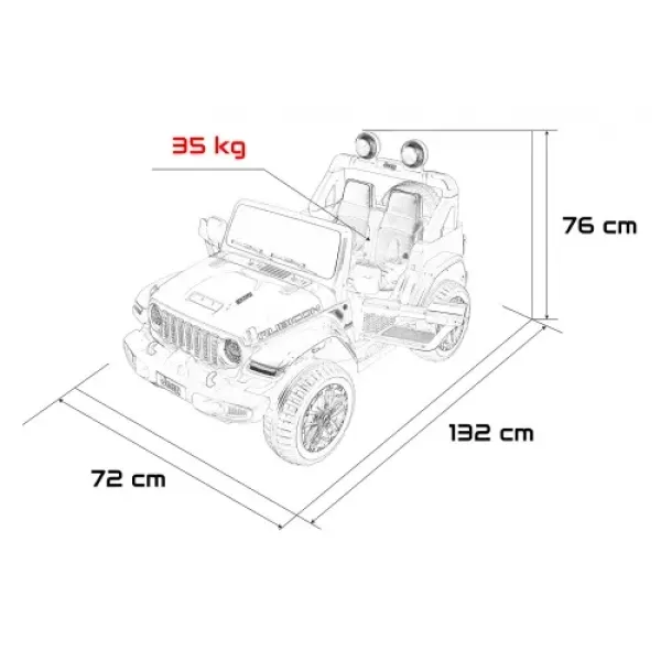 Дитячий електромобіль Ramiz Jeep Wrangler Rubicon LIFT