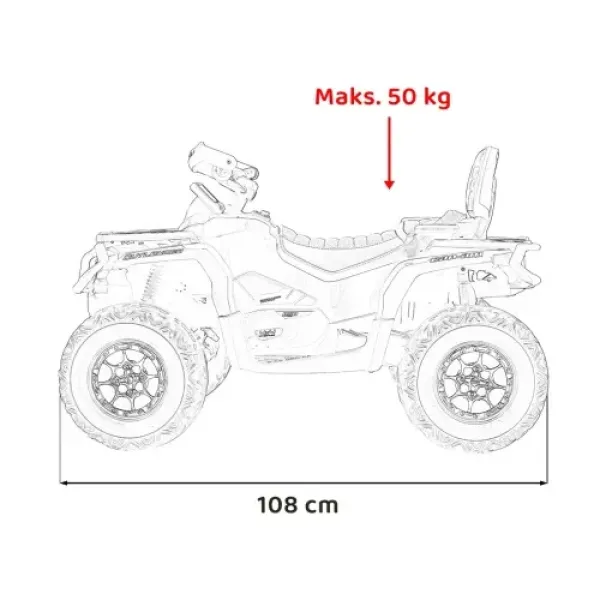 Дитячий квадроцикл Ramiz Quad Can Am Outlander ATV 24V