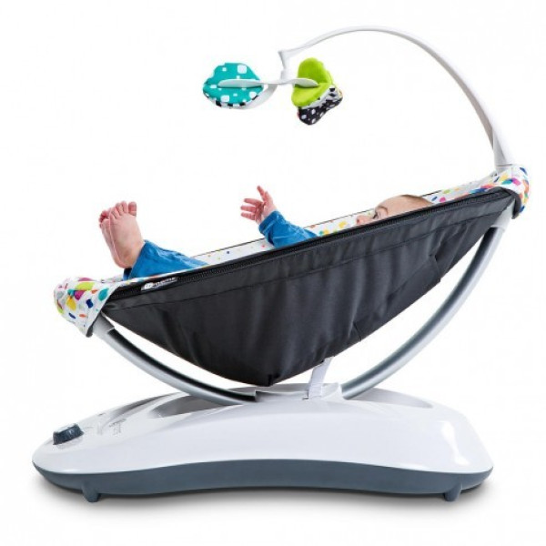 Крісло-гойдалка 4Moms RockaRoo ﻿Dark Grey Cool Mesh