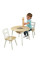 Дерев'яний круглий стіл і 2 круглих стільця Round Natural Kidkraft 27027