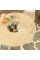 Дерев'яний круглий стіл і 2 круглих стільця Round Natural Kidkraft 27027