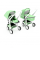 Коляска Greentom 2в1 шасси White
