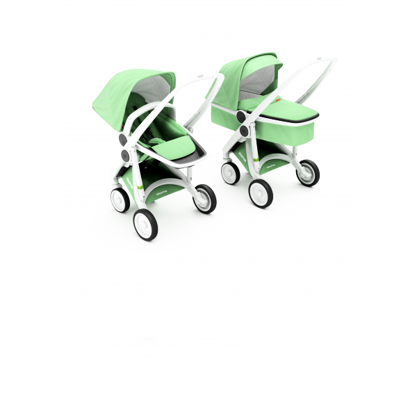 Коляска Greentom 2в1 шасси White