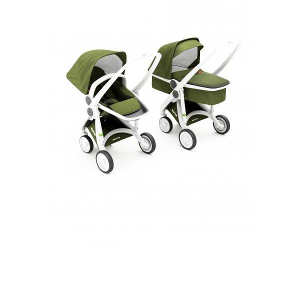 Коляска Greentom 2в1 шасси White