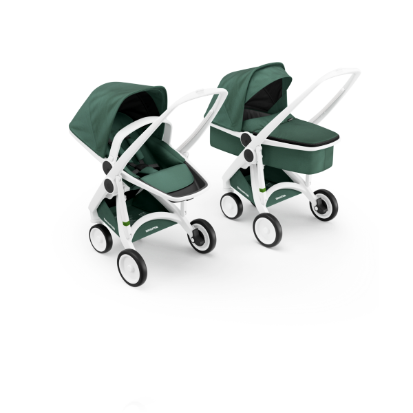 Коляска Greentom 2в1 шасси White