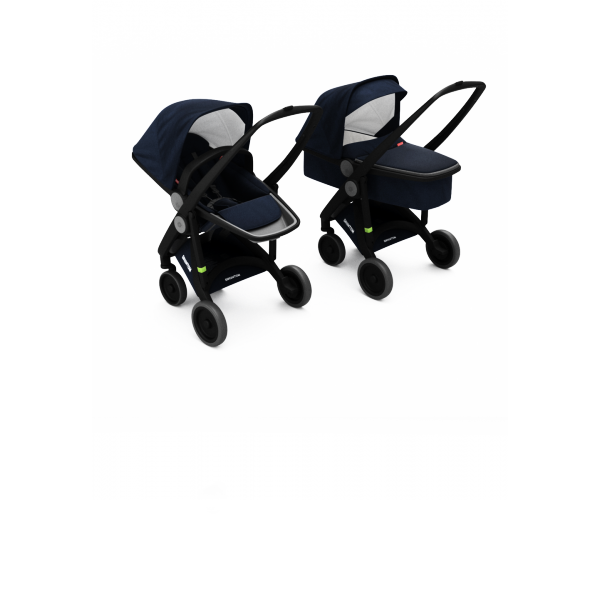 Коляска Greentom 2в1 шасси Black