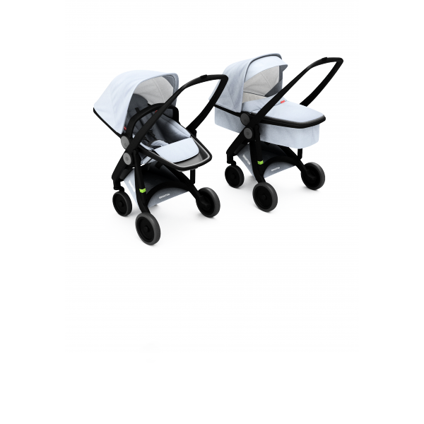 Коляска Greentom 2в1 шасси Black