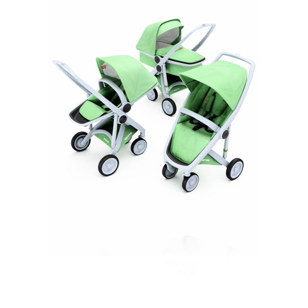 Коляска 3в1 Greentom шасси Gray