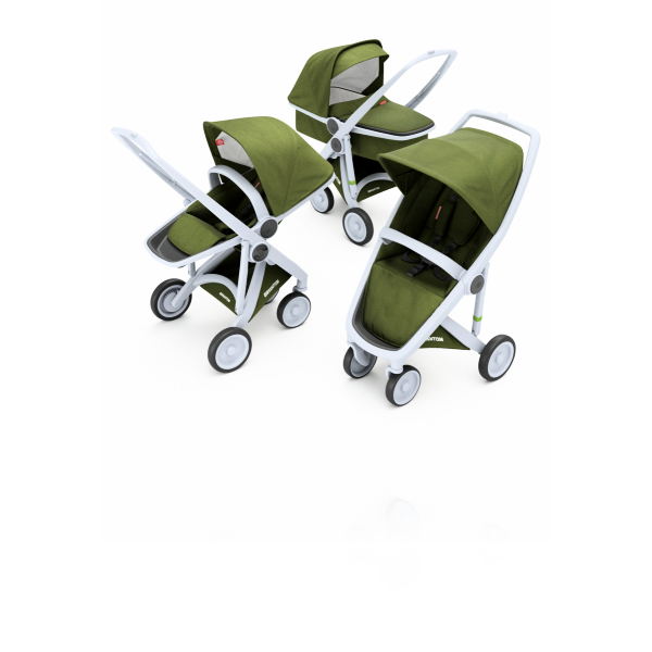 Коляска 3в1 Greentom шасси Gray