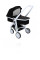 Коляска Greentom Upp Carrycot шасси Gray