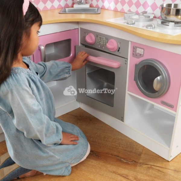 Дитяча кухня KidKraft Велика кутова кухня Гурман Gourmet 53185