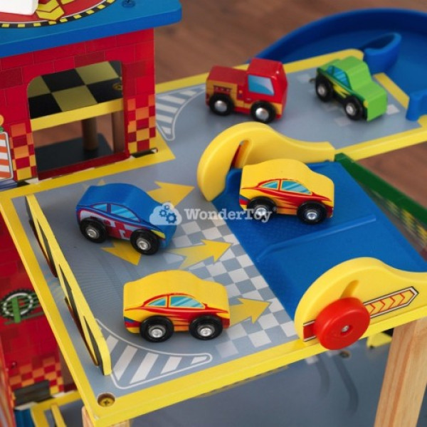 Деревянный автотрек Мега Рампа Kidkraft 63267
