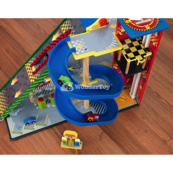 Деревянный автотрек Мега Рампа Kidkraft 63267
