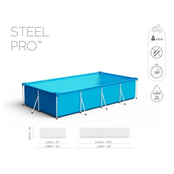 Каркасний басейн Bestway 300x201x66cm 56404