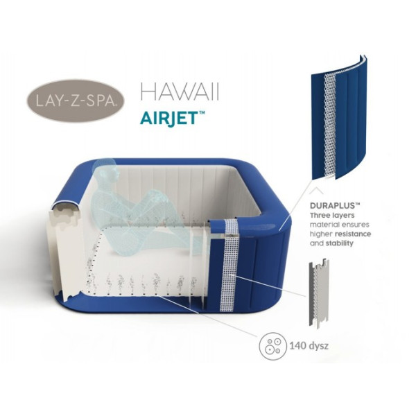 Джакузі Bestway Lay-Z-Spa HAWAII 60021