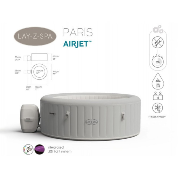 Джакузі Bestway Lay-Z-Spa PARIS 60013